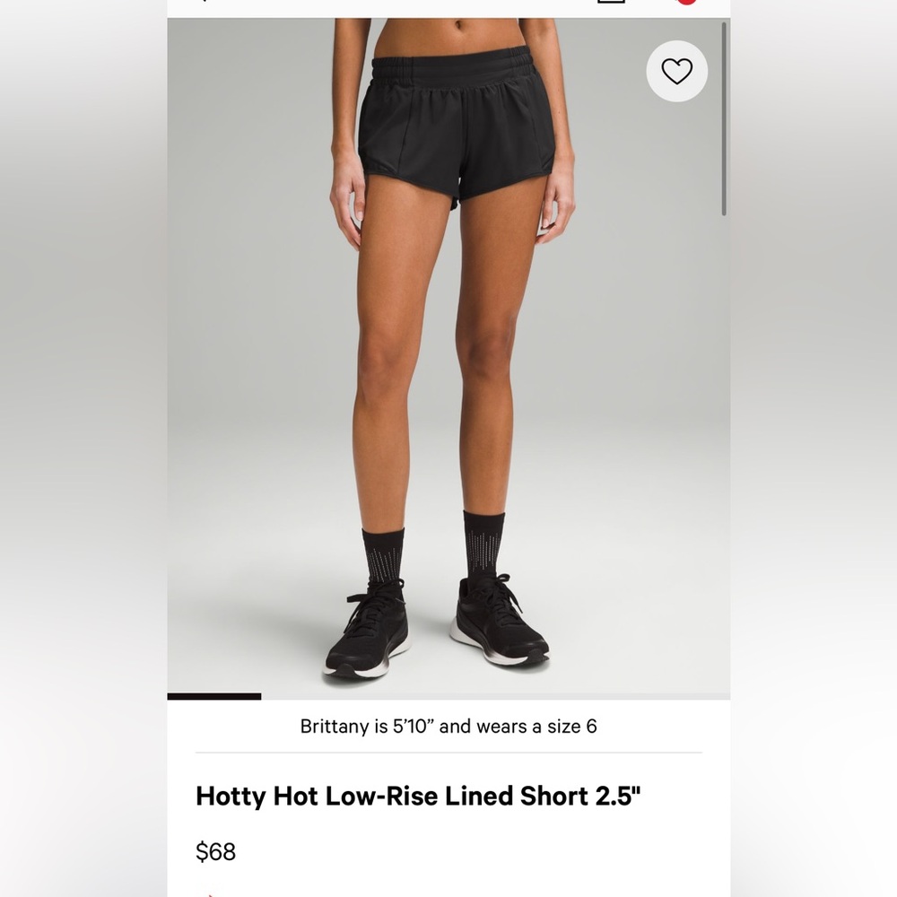 Lululemon Hotty Hot Low-Rise Lined Short 2.5" - Picture 3 of 3